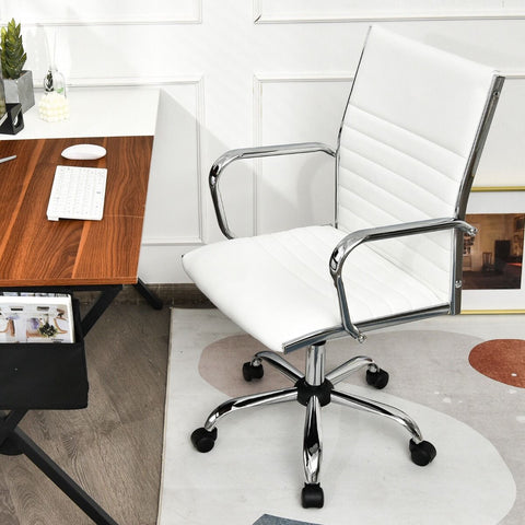 Premium Height-Adjustable Executive Office Chair with Ergonomic Backrest and Swivel