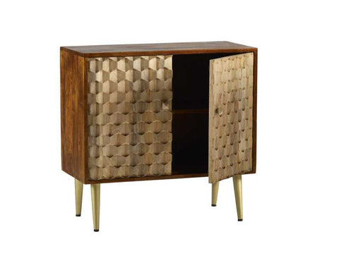 Unique Two-tone Sideboard with Retro Feel and Scandinavian Inspired Legs