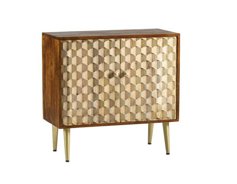 Unique Two-tone Sideboard with Retro Feel and Scandinavian Inspired Legs