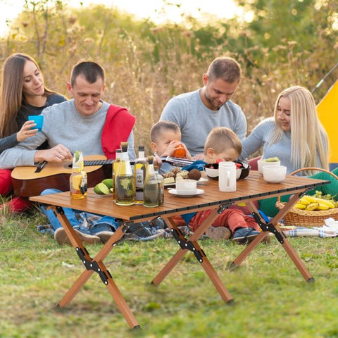 Outdoor Foldable Aluminium Camping Table with Sturdy Design with Carry Bag