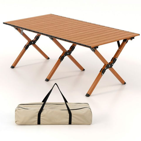 Outdoor Foldable Aluminium Camping Table with Sturdy Design with Carry Bag