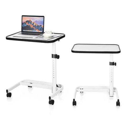 Lightweight Portable Multi-Purpose Bedside Table with Adjustable Height