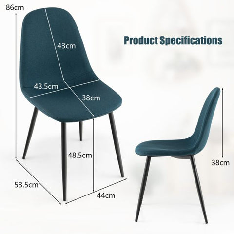 Casual Set of 2 Dining Chairs