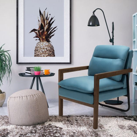 Artistic Armchair with Soften Backrest and Seat