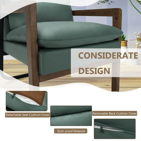Artistic Armchair with Soften Backrest and Seat