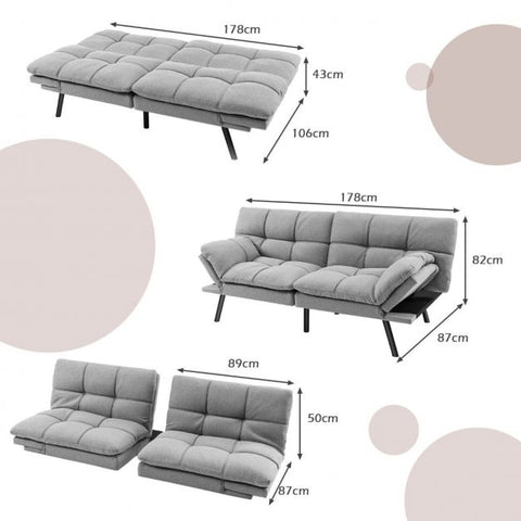 Multi-Functional 5 in 1 Sofa Bed for 2 People
