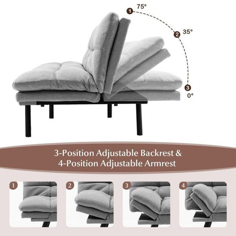 Multi-Functional 5 in 1 Sofa Bed for 2 People