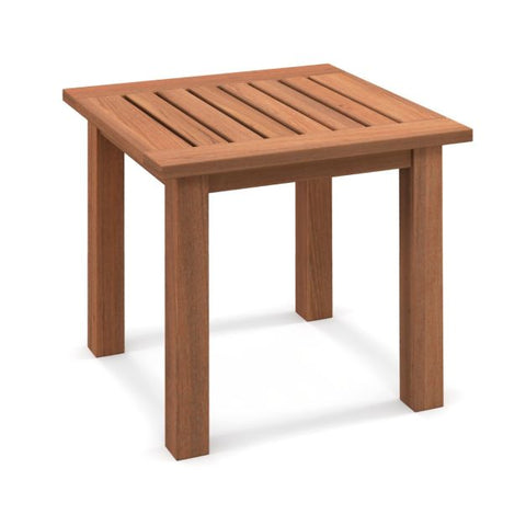 Garden Hardwood Side Table with Sturdy Design and Slatted Design