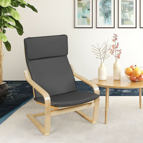 Mother Earth Lounge Chair with Footstool and Magazine Rack