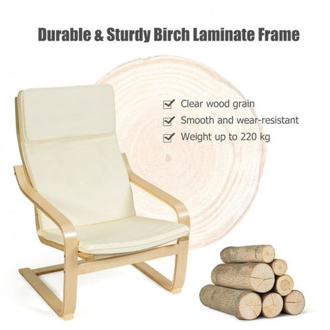 Mother Earth Lounge Chair with Footstool and Magazine Rack