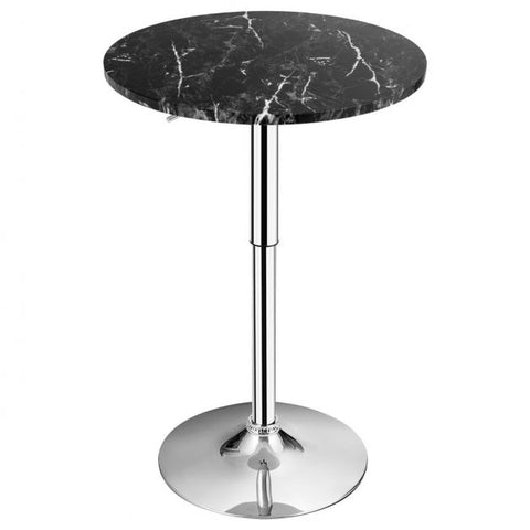 Small Marble Style Bar Table with 60cm Width