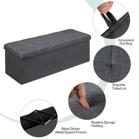 Classic Modern Storage Bench with 110cm Length