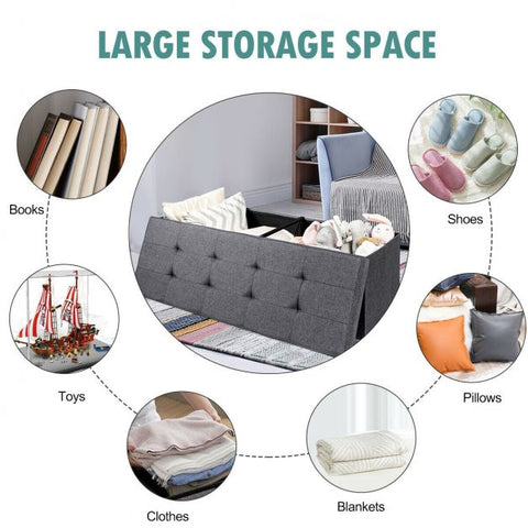 Classic Modern Storage Bench with 110cm Length
