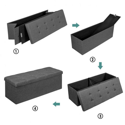 Classic Modern Storage Bench with 110cm Length