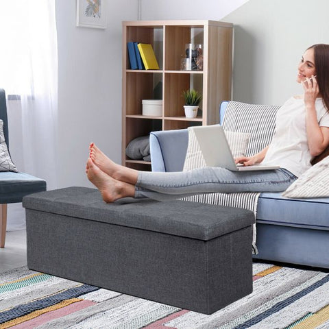 Classic Modern Storage Bench with 110cm Length