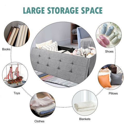 Classic Modern Storage Bench with 110cm Length