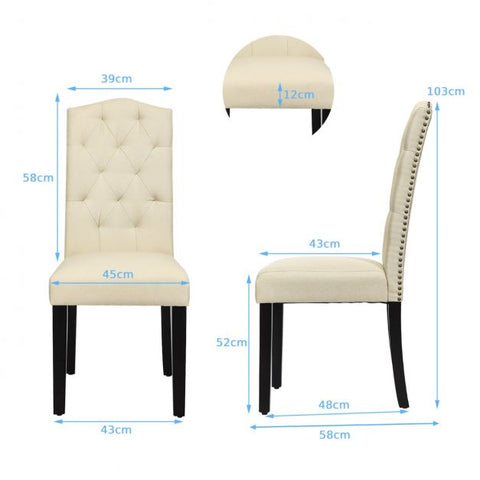 Classic Set of 2 Dining Chairs