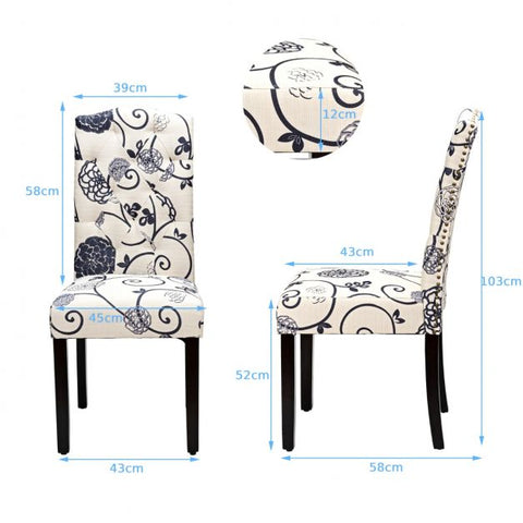 Classic Set of 2 Dining Chairs