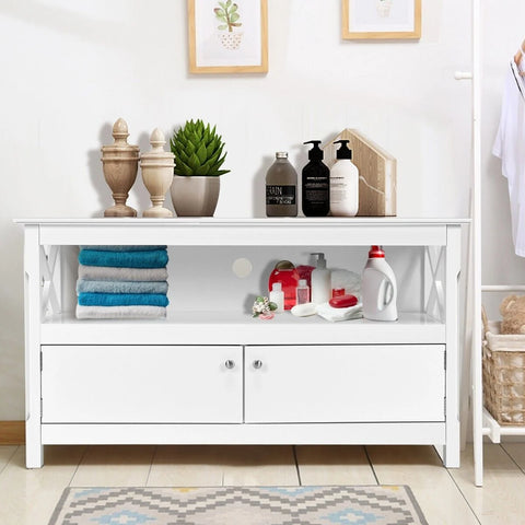 Stylish Multi-Purpose TV Stand with Ample Storage and Cable Management
