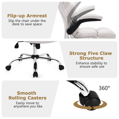 Exquisite Executive Office Chair with Upholstered material and Ergonomic Design