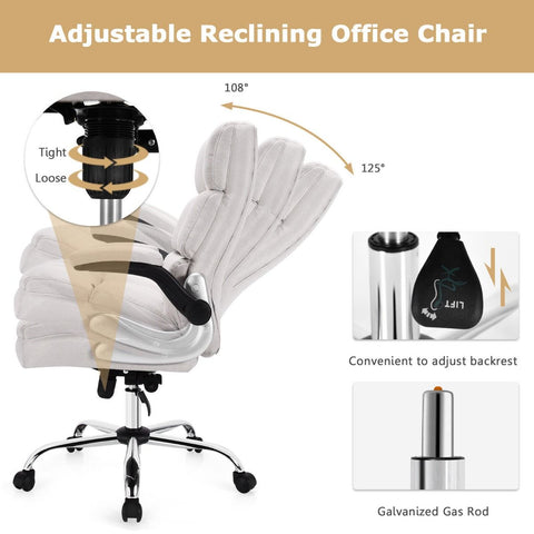 Exquisite Executive Office Chair with Upholstered material and Ergonomic Design