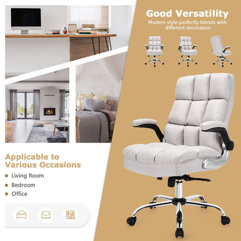 Exquisite Executive Office Chair with Upholstered material and Ergonomic Design