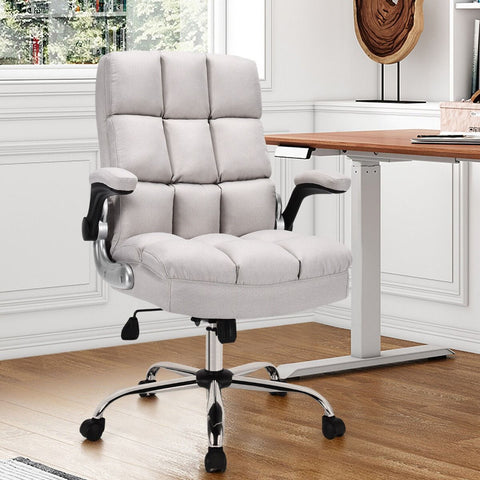 Exquisite Executive Office Chair with Upholstered material and Ergonomic Design