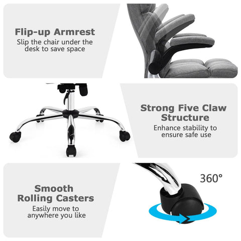 Exquisite Executive Office Chair with Upholstered material and Ergonomic Design