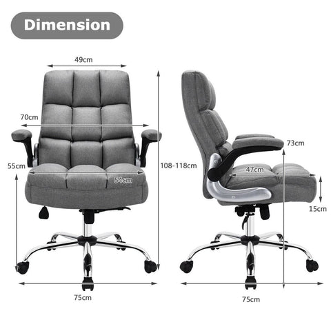 Exquisite Executive Office Chair with Upholstered material and Ergonomic Design