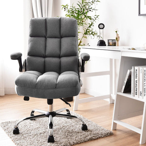Exquisite Executive Office Chair with Upholstered material and Ergonomic Design