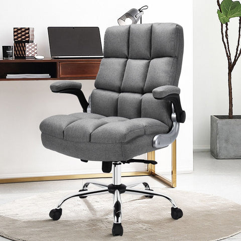 Exquisite Executive Office Chair with Upholstered material and Ergonomic Design
