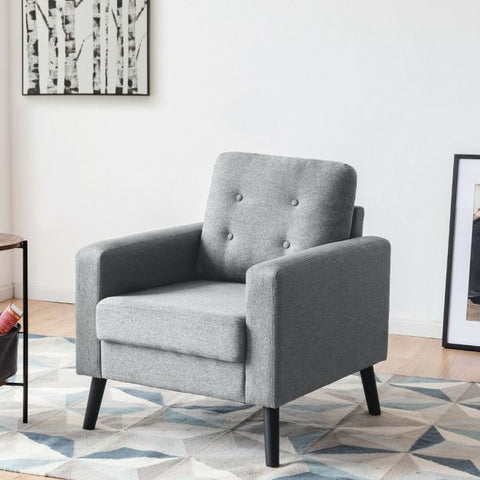 Contemporary Armchair for Everyday Use in Grey