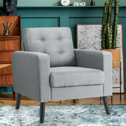 Contemporary Armchair for Everyday Use in Grey