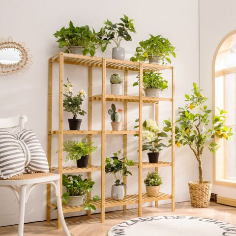 Garden 5 Tier Bamboo Multi-Purpose Plant Storage Rack