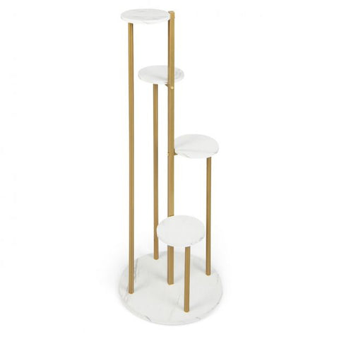 Patio 5 Tier Plant Stand with Tall Design and Metal Frame