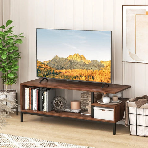 Industrial Multi-Function TV Stand with Ample Storage Space and 120cm TV Capacity