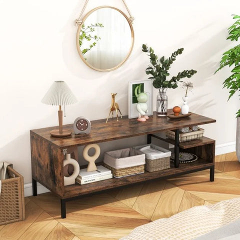 Industrial Multi-Function TV Stand with Ample Storage Space and 120cm TV Capacity