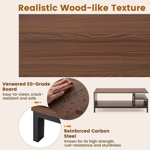 Industrial Multi-Function TV Stand with Ample Storage Space and 120cm TV Capacity