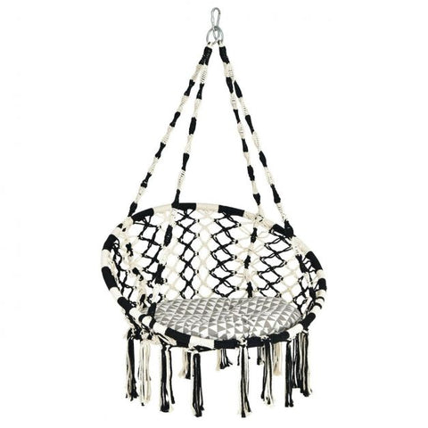 Relax Swing Chair with Sturdy Iron Frame and Ultra-Soft Cushion