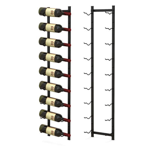 Modern Stable Wine and Champagne Organizer with Tilted Storage