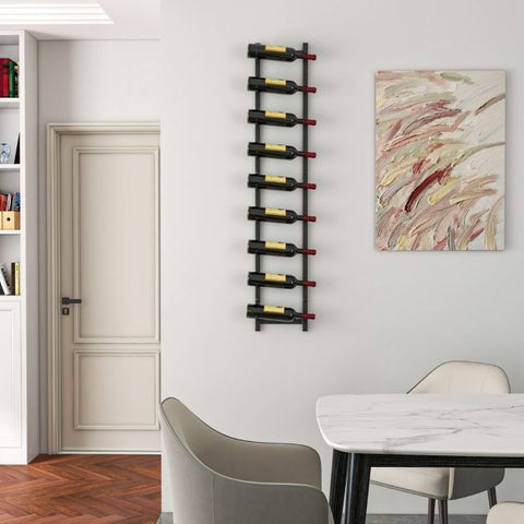 Modern Stable Wine and Champagne Organizer with Tilted Storage