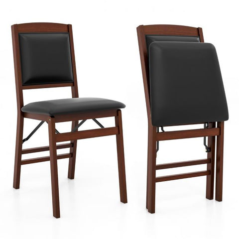 Occasional Set of 2 Dining Charis in Black and Brown