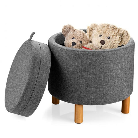Nordic Inspire Small Circle Footstool with Storages