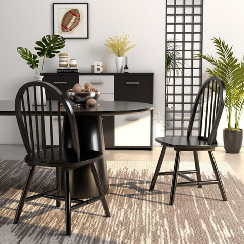 Wooden Set of 2 Dining Chairs