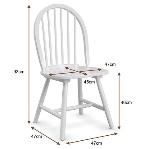 Wooden Set of 2 Dining Chairs
