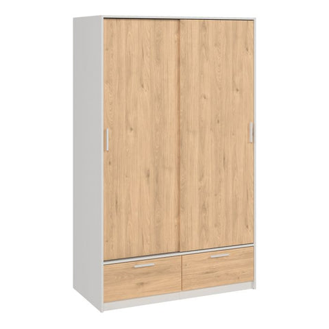 Sleek and Minimalistic Jackson Hickory Oak Wardrobe with Aesthetic Appeal