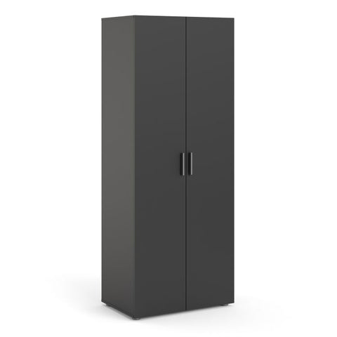 Versatile Sleek and Modern Wardrobe with Beautiful Oak Sides and Glossy Paint Finish