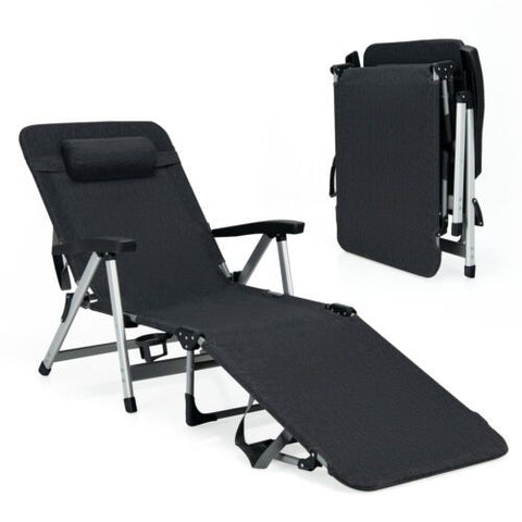 Space Saving  Lounger with Removable Pillow and Cup Holder