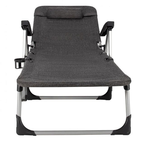 Space Saving  Lounger with Removable Pillow and Cup Holder