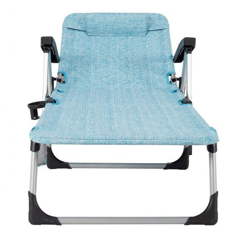 Space Saving  Lounger with Removable Pillow and Cup Holder